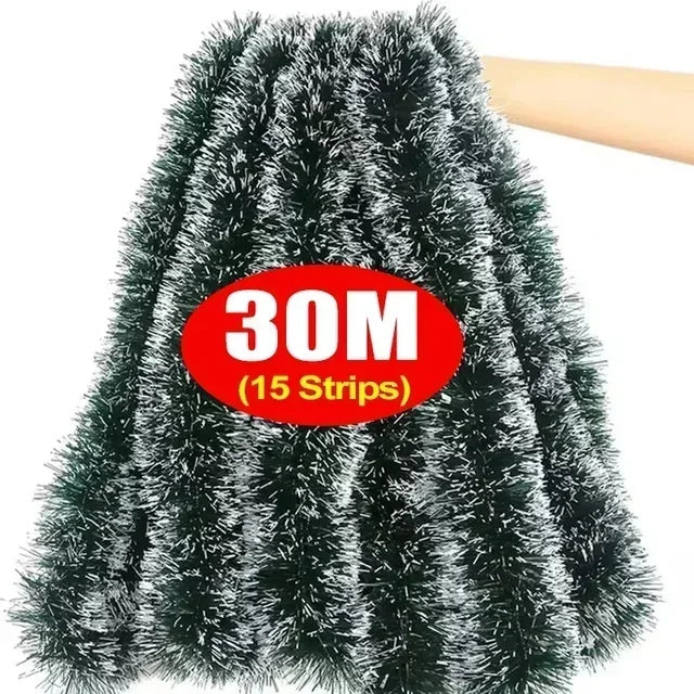 イベント・クリスマス装飾|ティンセルリボンガーランド2m