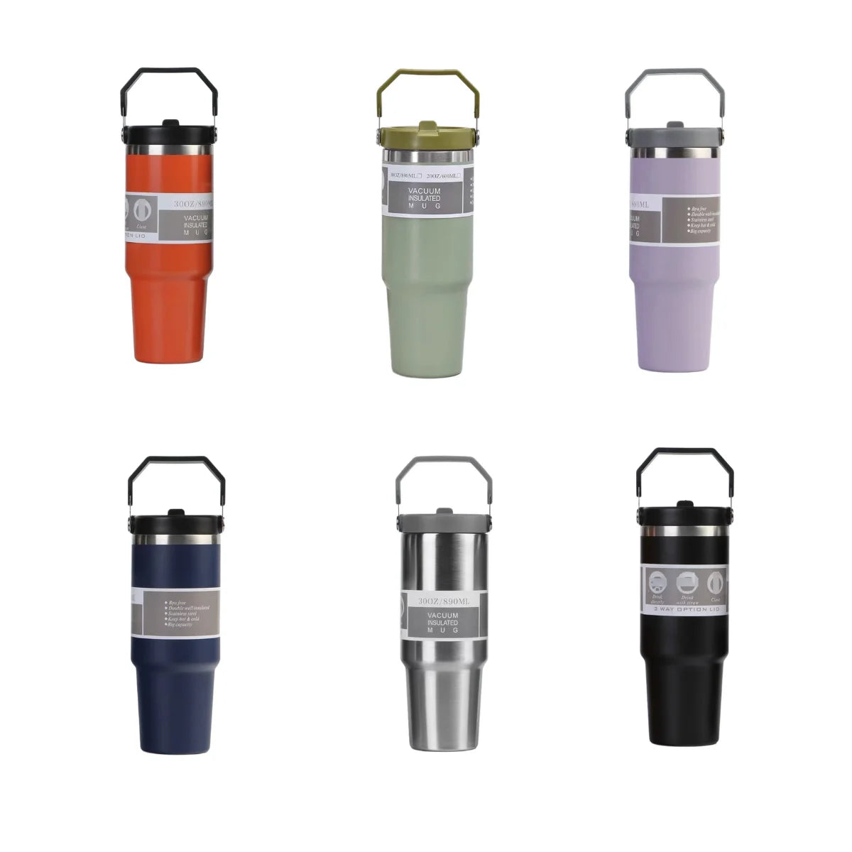 |イベント・ノベルティ用品 | 大容量ステンレスカーカップ 旅行用 | 890ml