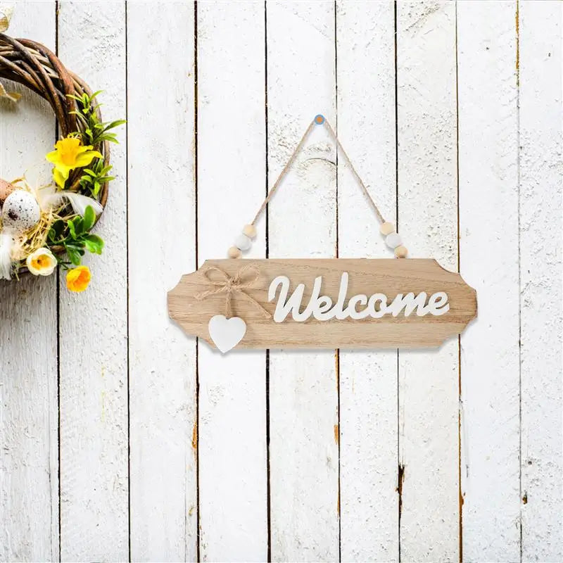 木製ウェルカムドアサインプレート