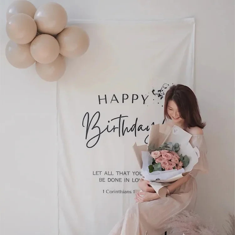 パーティー装飾 布製バースデー用 壁面バナー 誕生日会用