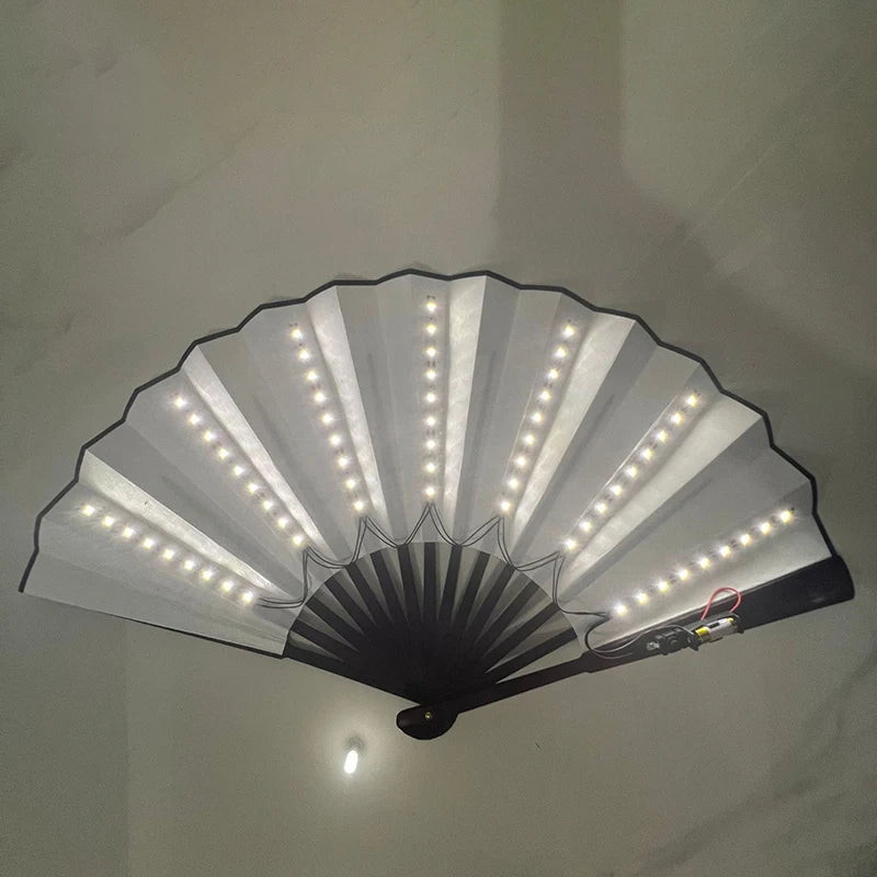 イベント・ハロウィングッズ|光る!LED扇子(電池式)