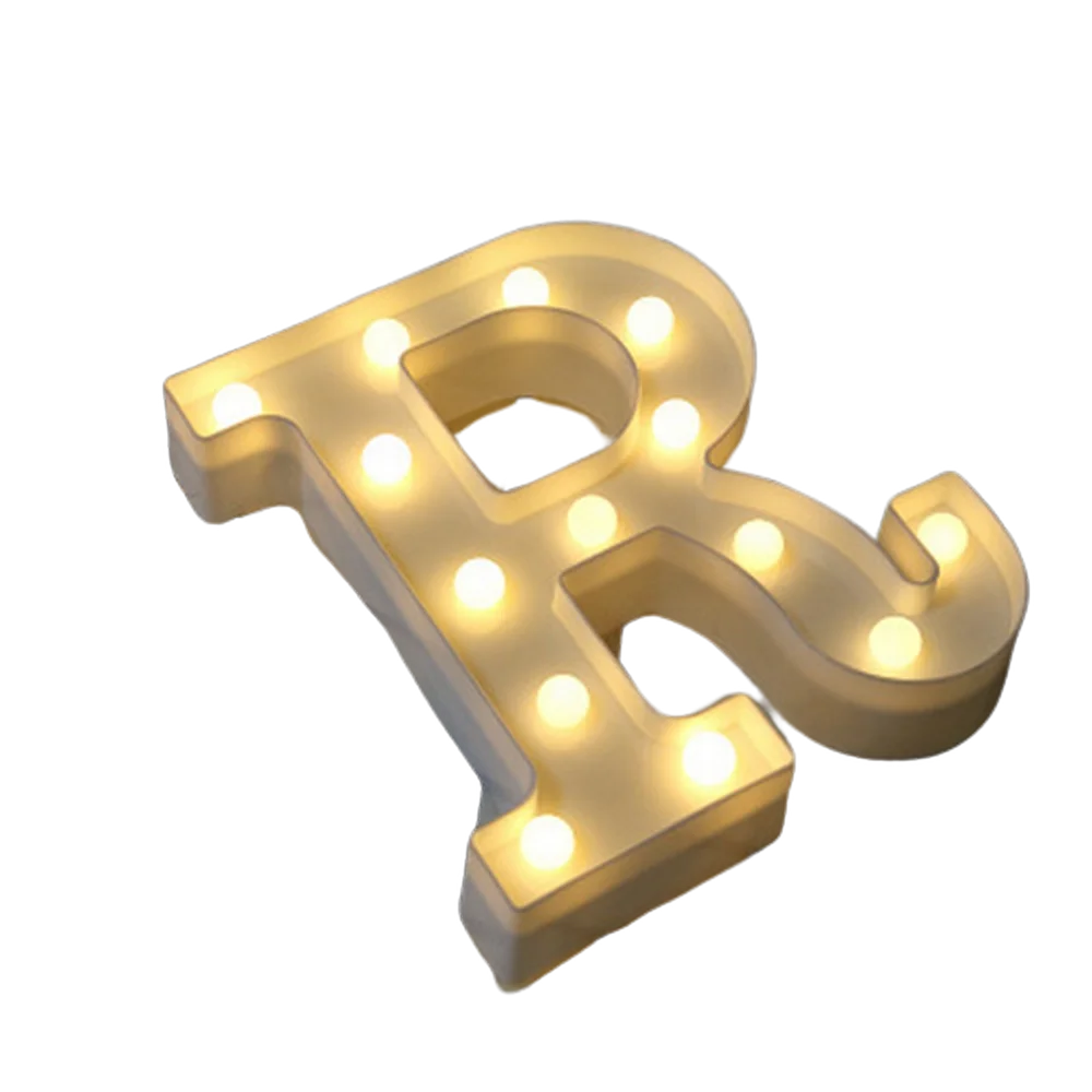 【LED装飾】LEDライト・デコレーションライト(ハート/アルファベット/数字)16cm/22cm プラスチック 電池式