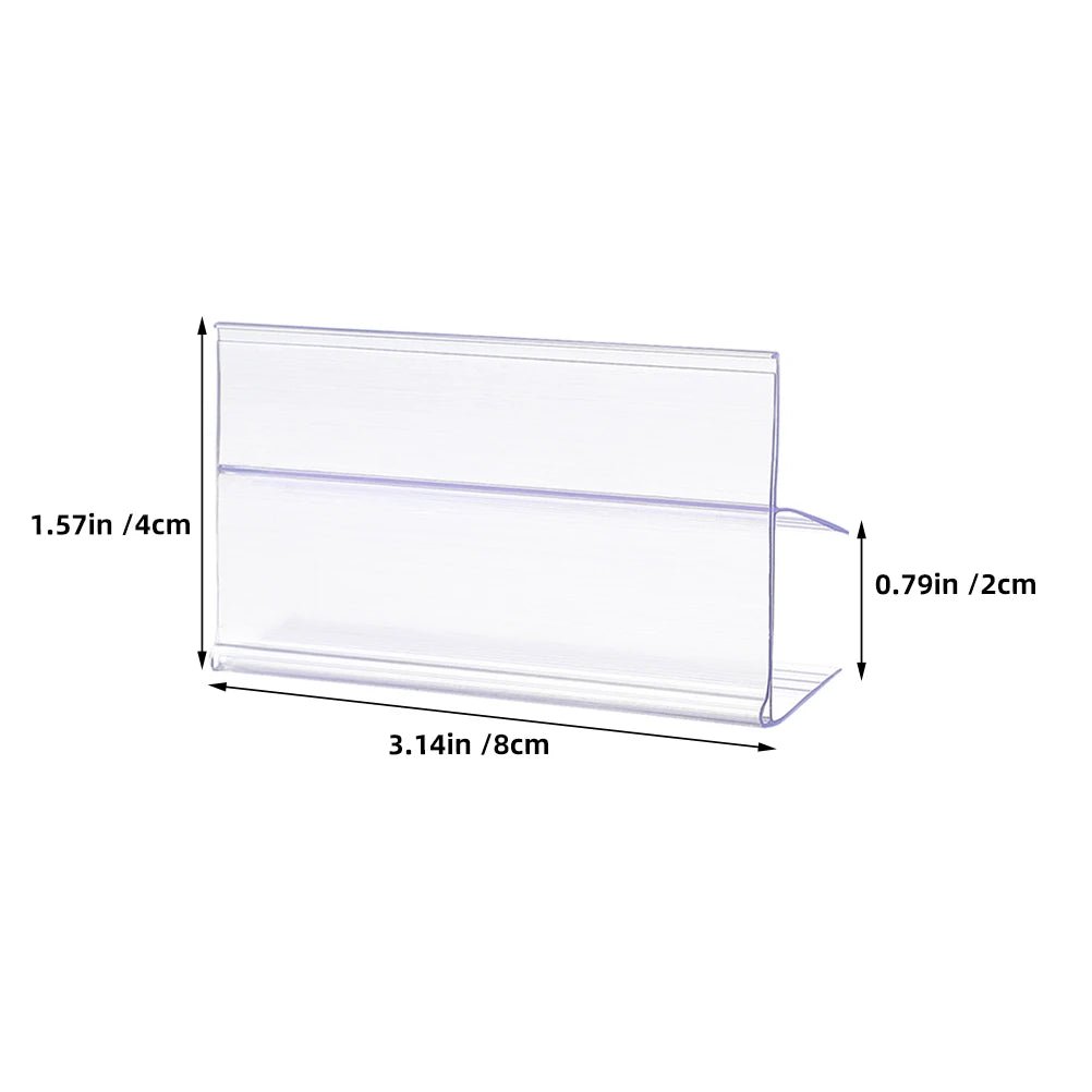 透明値札ディスプレイホルダー 25個セット