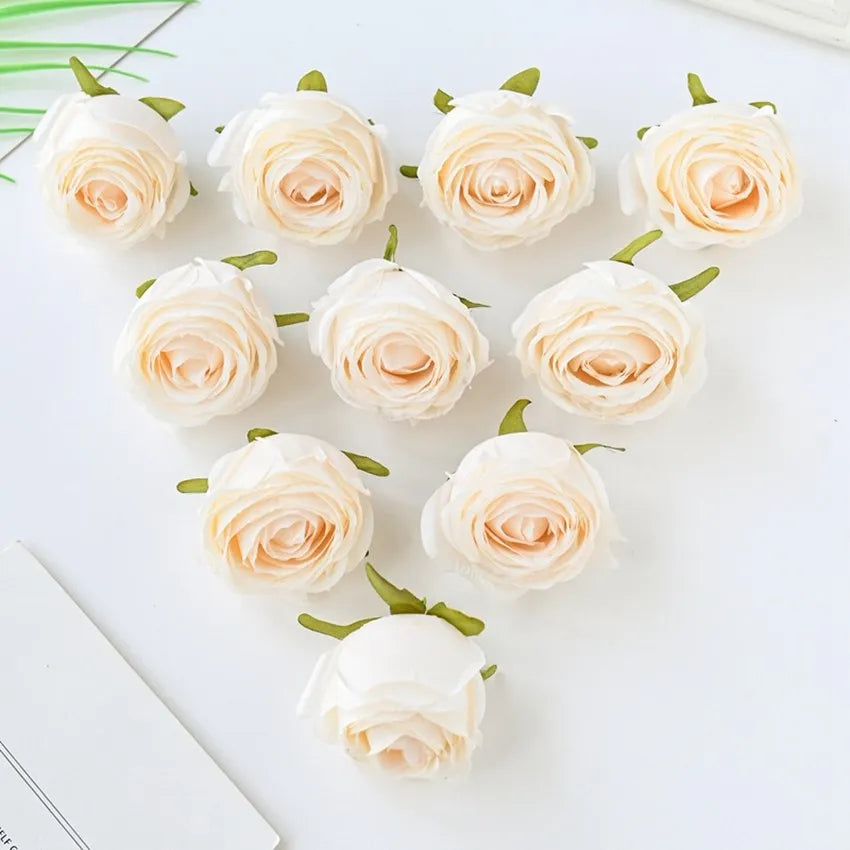 パーティー・インテリア装飾|シルク製造花ローズ50個セット
