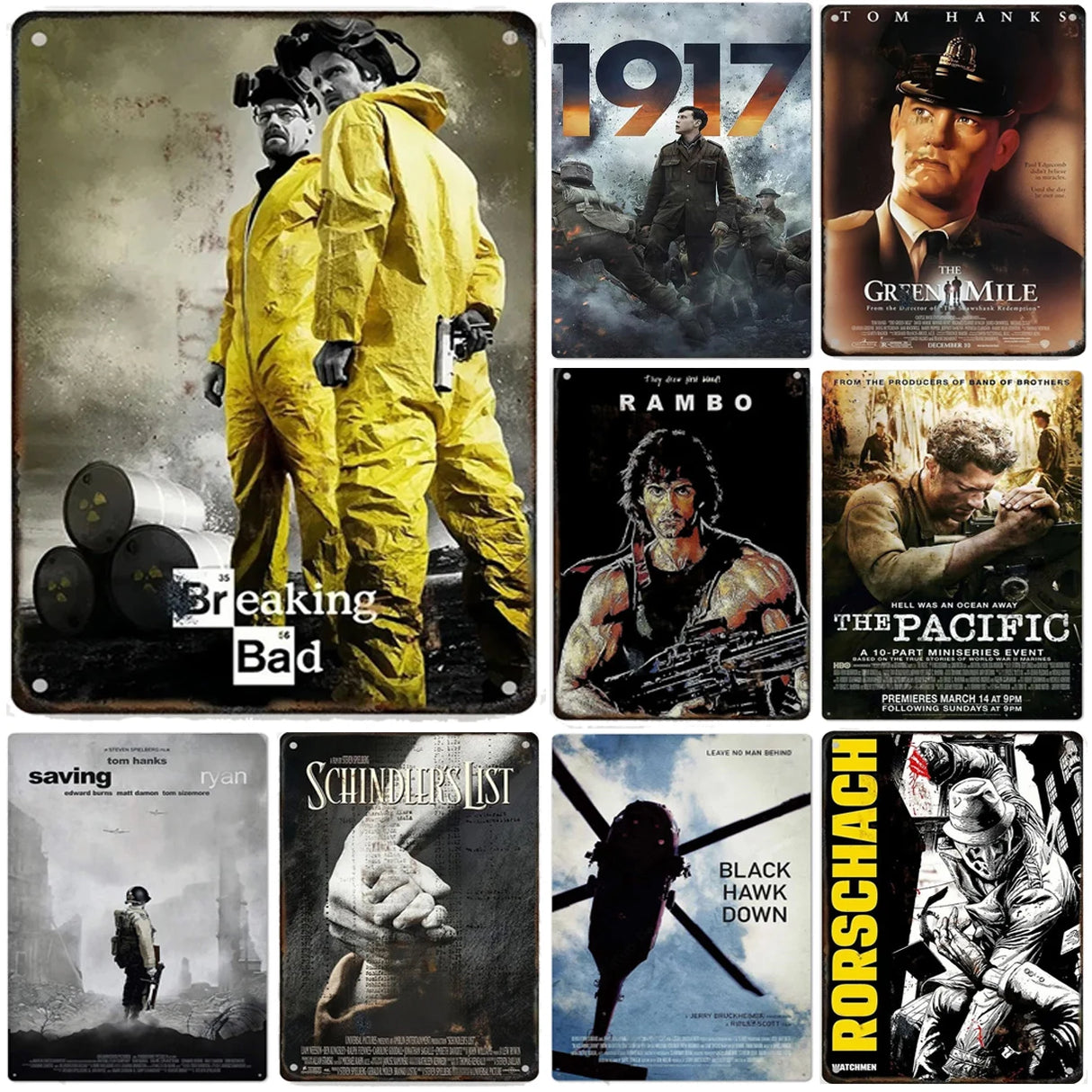 ヴィンテージ映画ブリキ看板 B