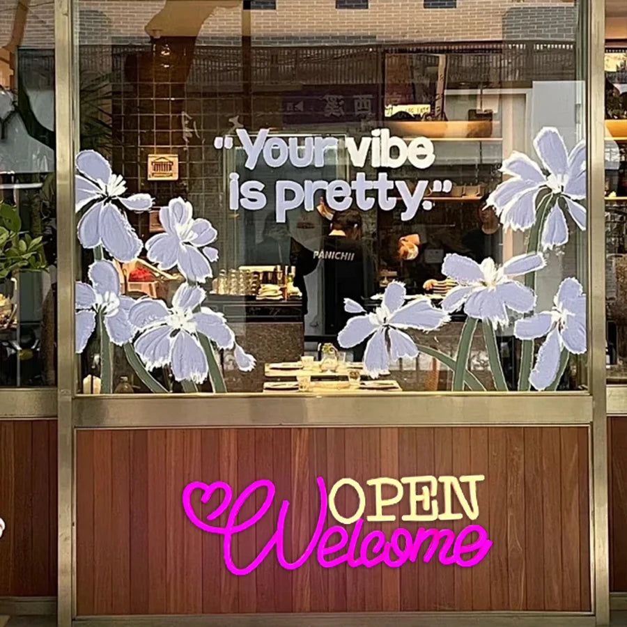 Welcome Open LEDネオンサイン(ネオン看板)