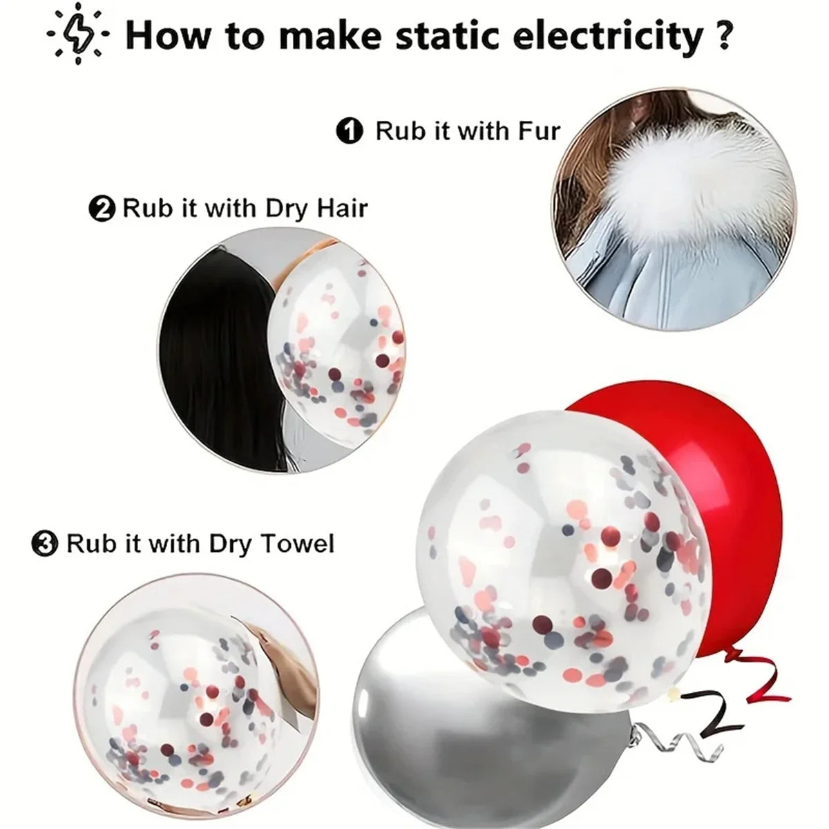 赤と黒のバルーン32個セット