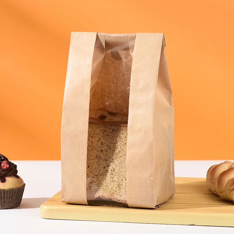 |ノベルティ用品 | 透明窓付きクラフトバッグ 50枚入