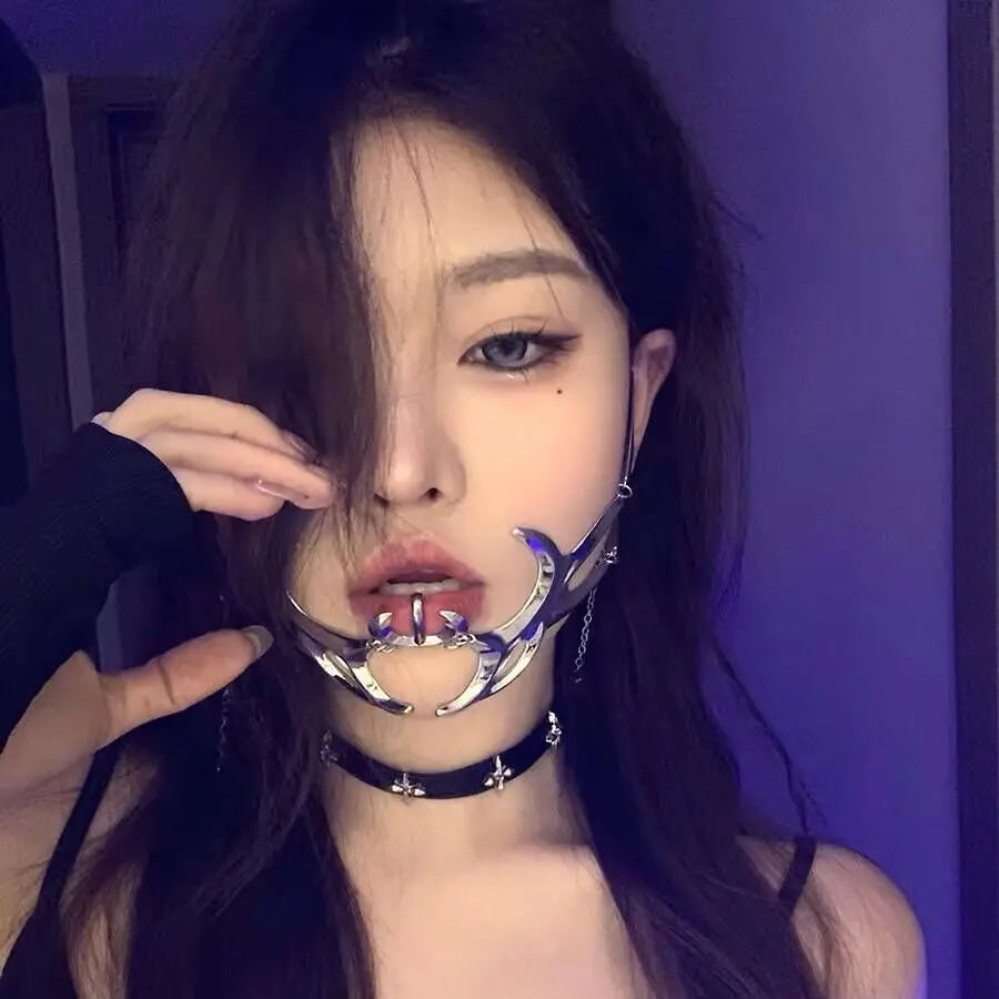 イベント・ハロウィングッズ|サイバーパンクマスク風 メタルマスク