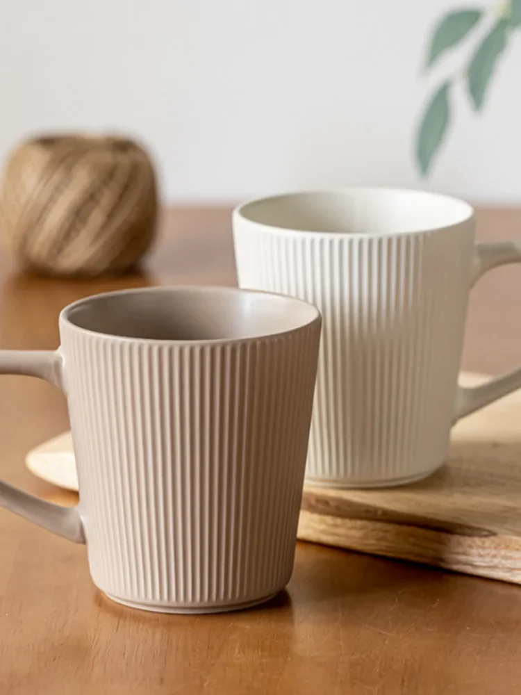 |イベント・ノベルティ用品 |北欧風 ライン柄セラミックマグカップ | 500ml