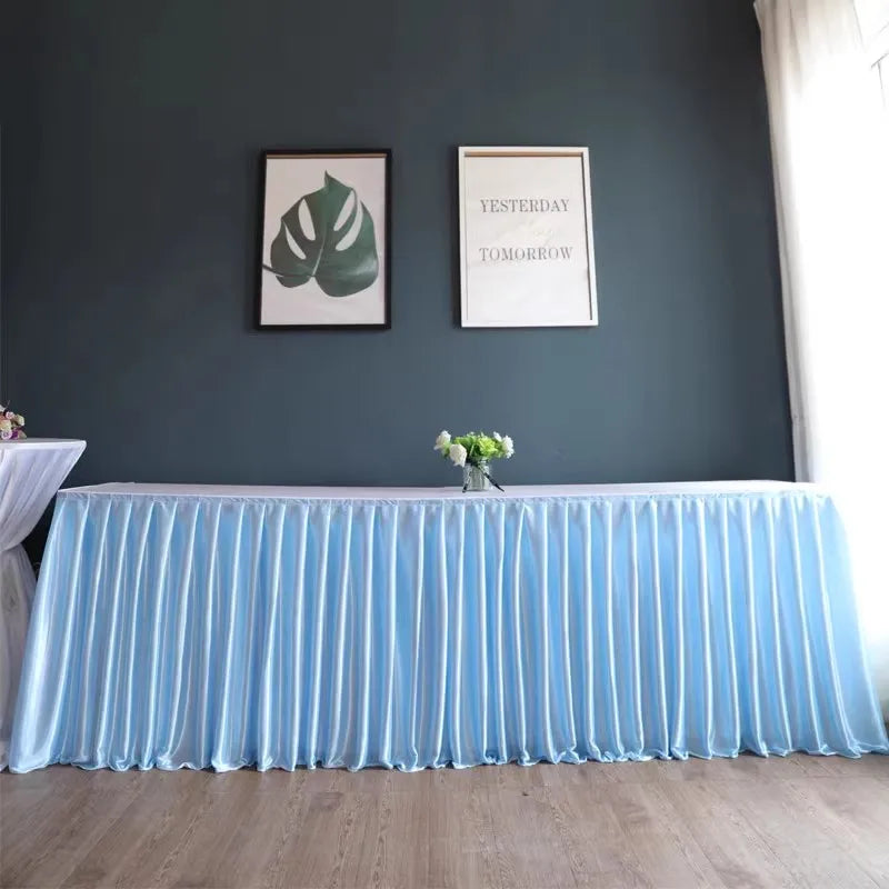 シワになりにくいポリエステルテーブルスカート