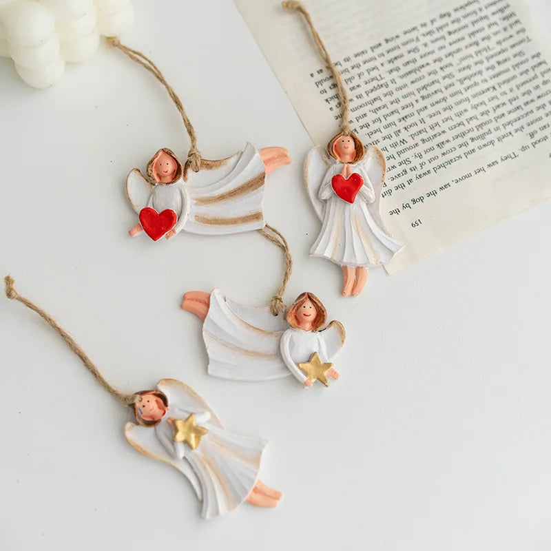 可愛い!クリスマスペンダントオーナメント(サンタ/天使/雪だるま)