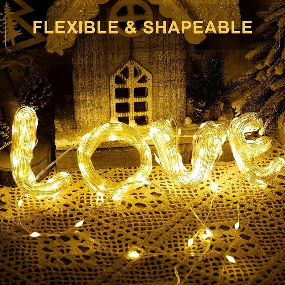 ドレープライト|イベント・クリスマス装飾|USBストリングライト( 5M/10M/20M)