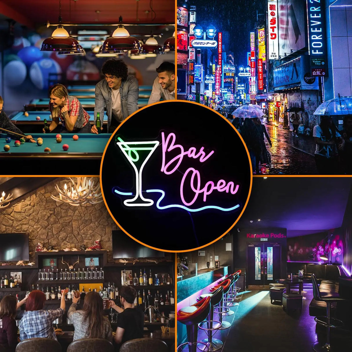 バー装飾LEDネオンサイン (ネオン看板)調光可能