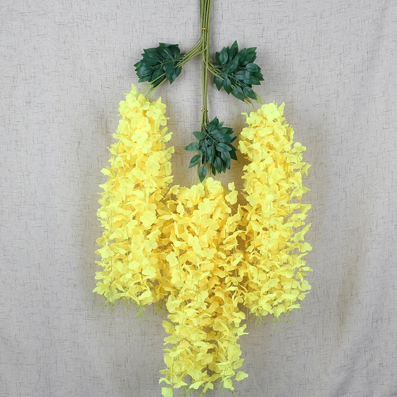 パーティー・インテリア装飾|藤の花シルク造花12個セット(110c)