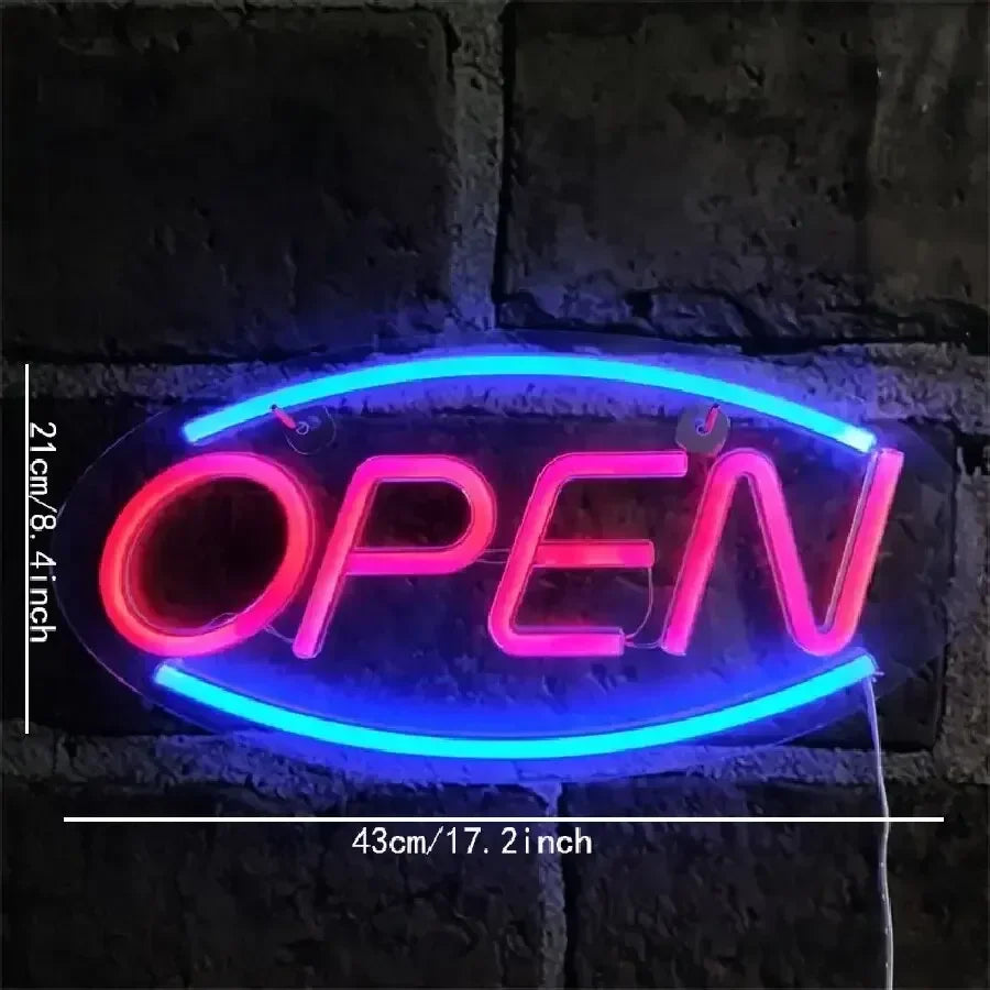OPEN LEDネオンサイン(ネオン看板) カラフル USB電源