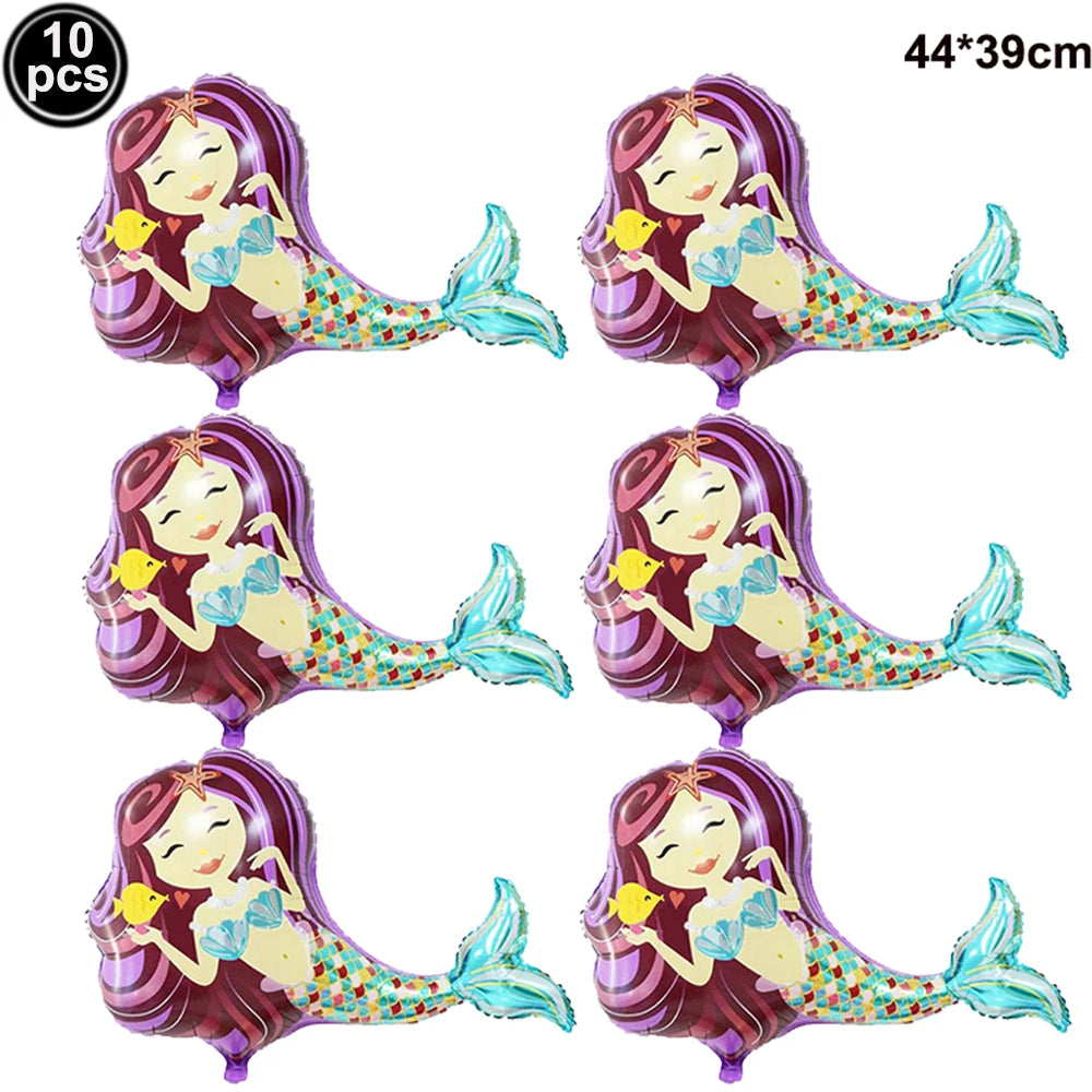 マーメイドテーマ ミニバルーンセット 10個