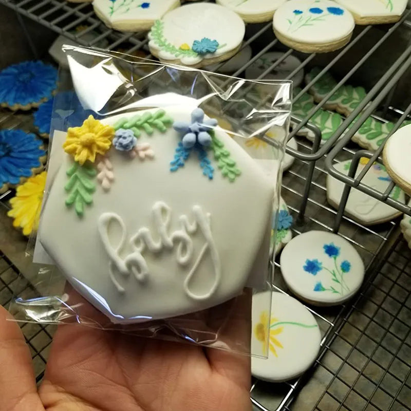 |イベント・ノベルティ用品 | 水玉模様透明ギフト袋・シール100枚セット