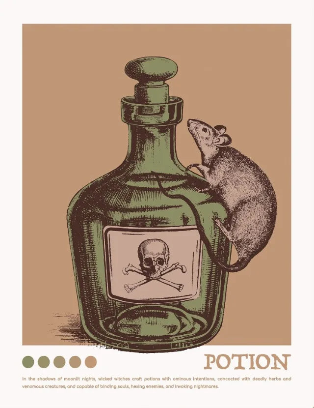 イベント・ハロウィングッズ|ヴィンテージハロウィンキャンバスアートポスター