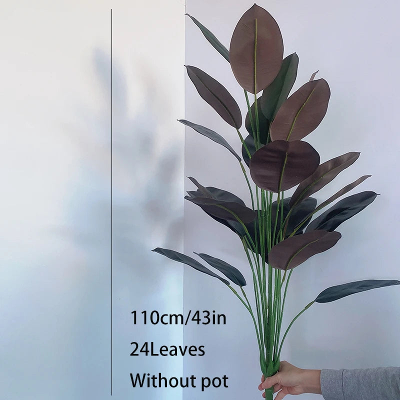 70インチの大型人工植物・フェイクフィカスツリーの枝・プラスチックゴムの葉・背の高い緑の風景