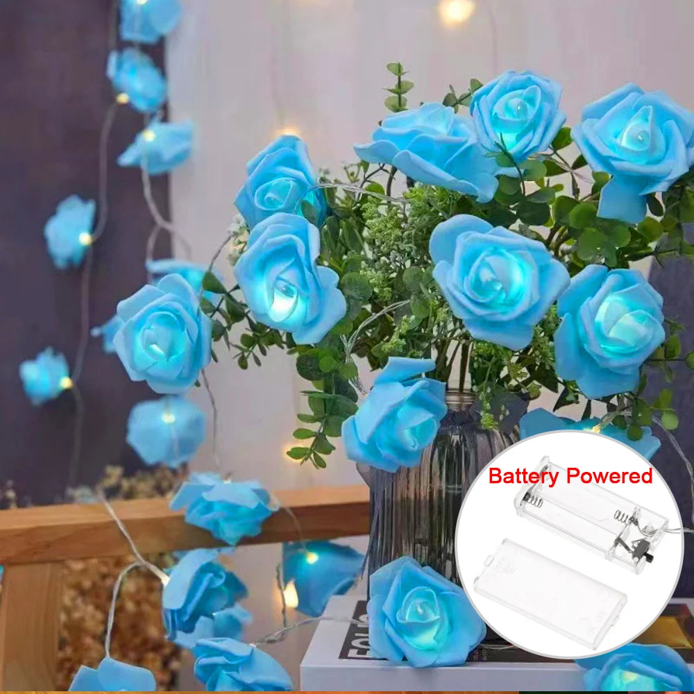 RGBローズフラワーLEDライト 1.5m〜10m