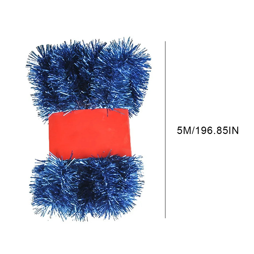 イベント・クリスマス装飾|メタリックティンセルガーランド5m