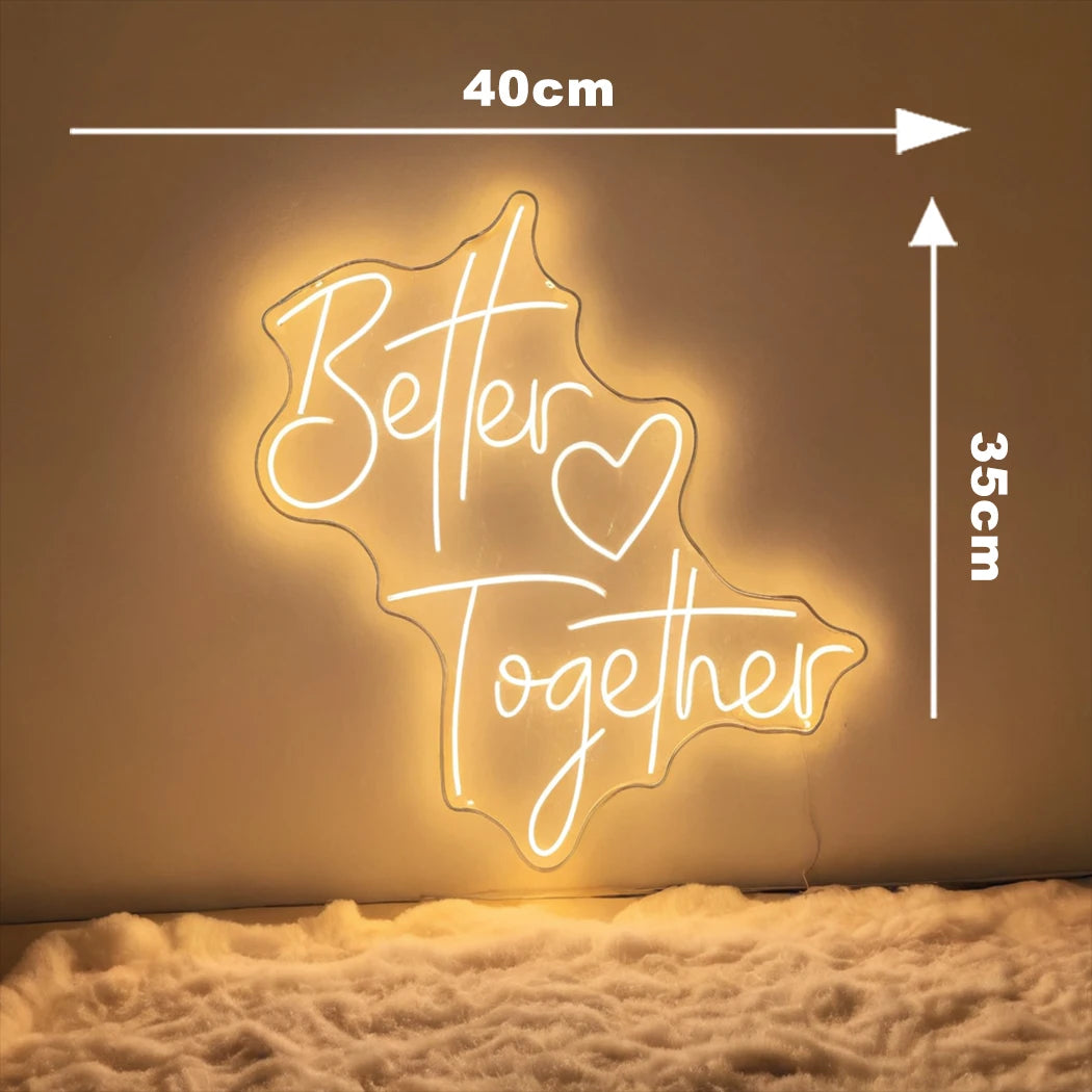 イベント・パーティ装飾 | ネオンサインLEDライト| W40xH29.8cm/W40xH35cm