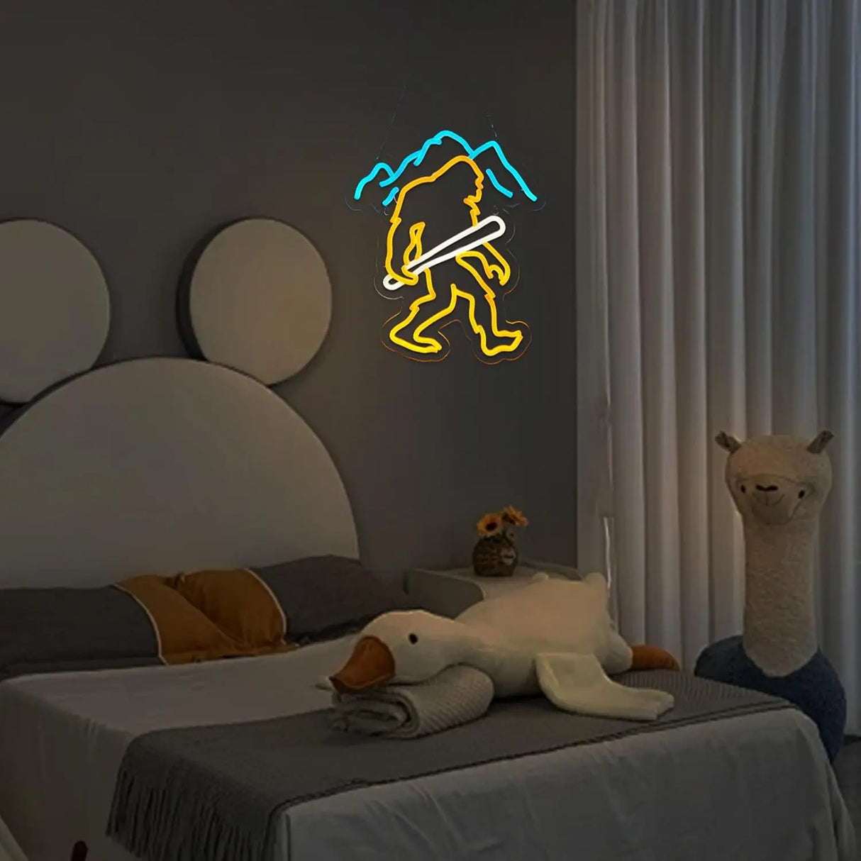 サスカッチ LEDネオンサイン(ネオン看板) 調光機能付き