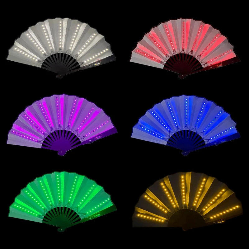 イベント・ハロウィングッズ|光る!LED扇子(電池式)