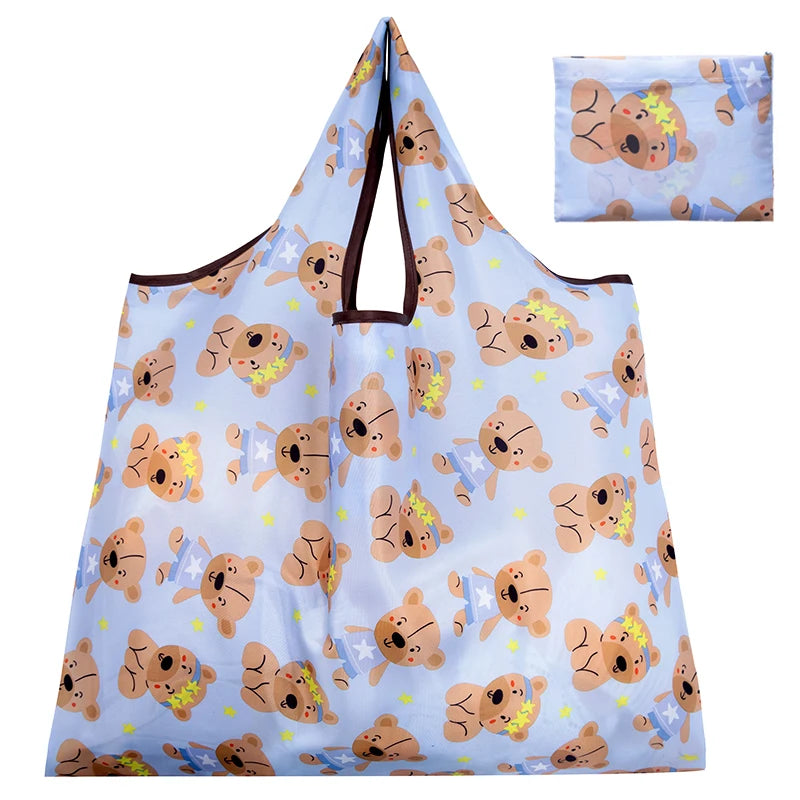 |ノベルティ用品 | コンパクト収納 プリントエコバッグ | 65cm×55c