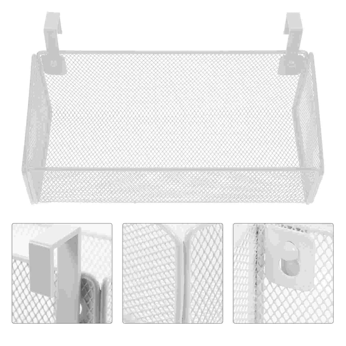 【ベッドサイド用】メタルメッシュ収納バスケット