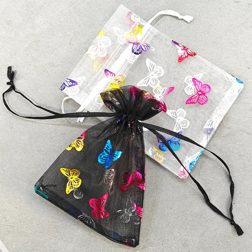 |イベント・ノベルティ用品 | レインボーバタフライ巾着ギフトバッグセット |9x12cm/10x15cm