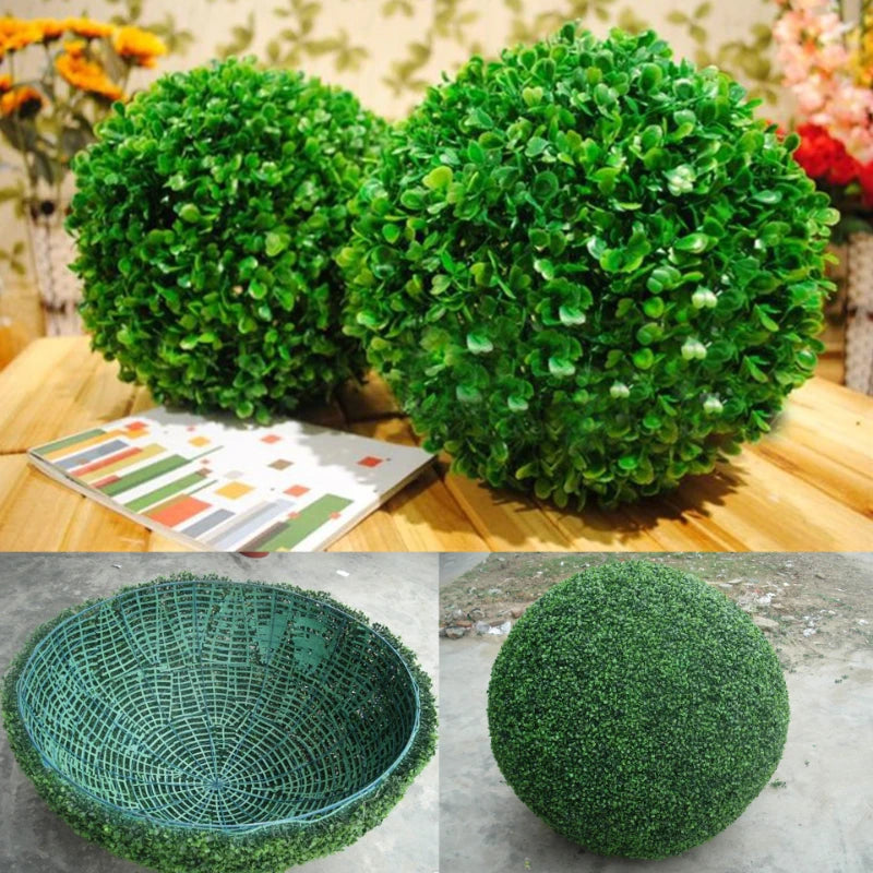10〜50cmの人工緑の植物の芝生のボール