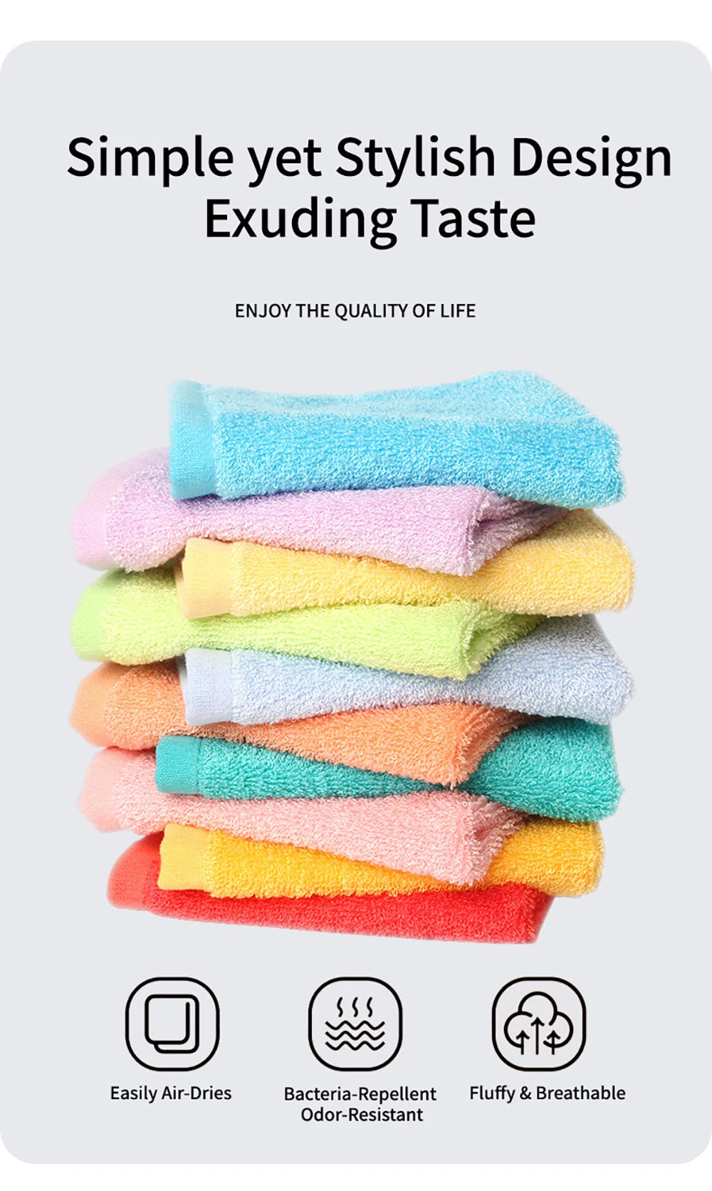 | ノベルティ用品 | 竹繊維入りミニタオル|25×25c|