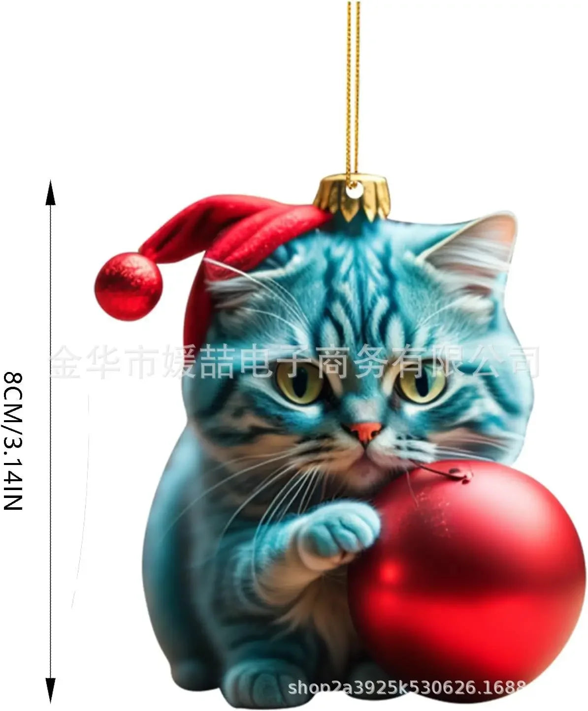 【クリスマス・インテリア装飾】猫・スノーマンなどの可愛いオーナメント(13パターン)