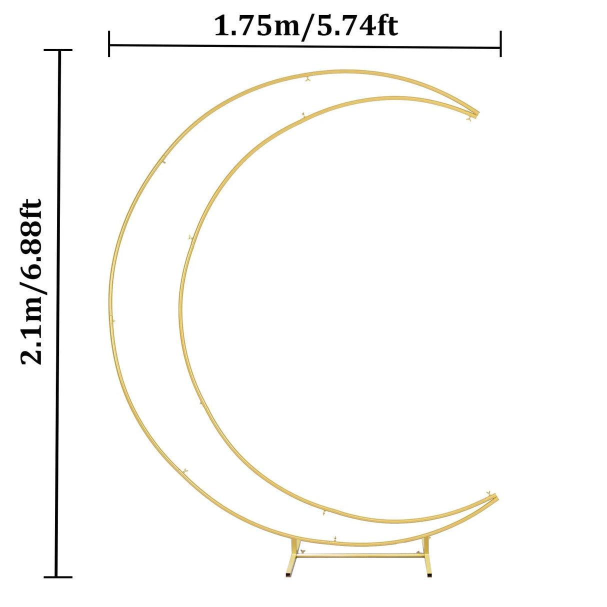 イベント・パーティー装飾 ムーン型デコレーションフレーム 2カラー展開