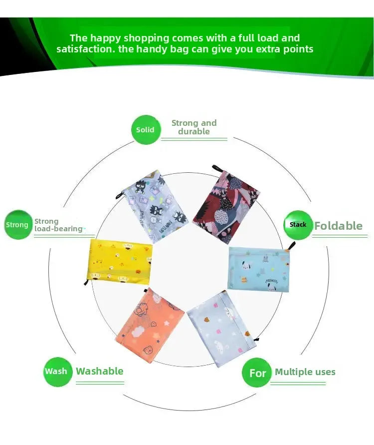 | ノベルティ用品 | かわいい厚手防水折りたたみエコバッグ