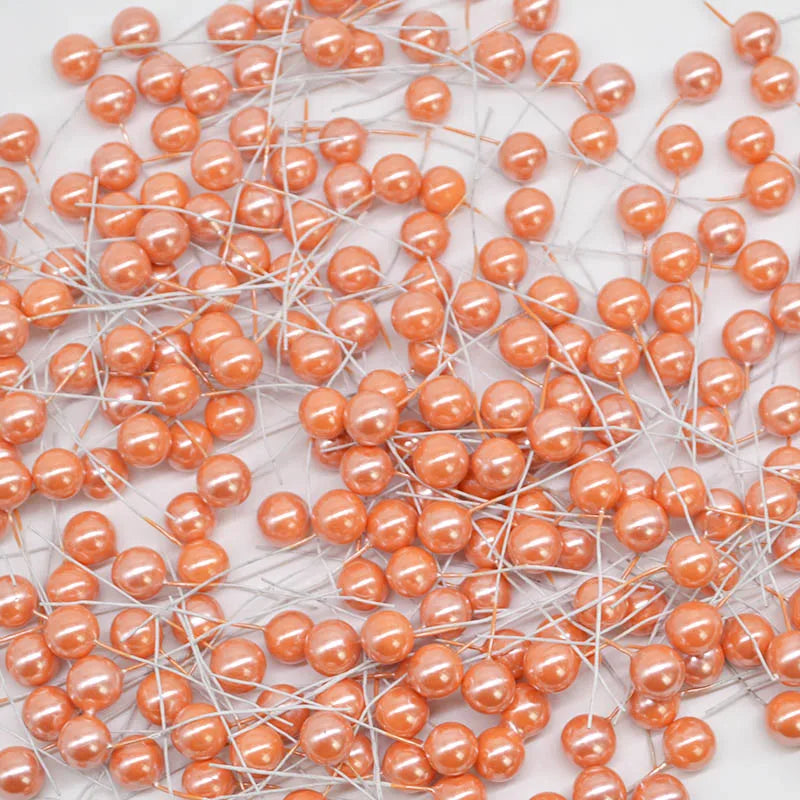 【DIY・装飾・手芸用】チェリー・フルーツ風ミニパールセット(50個セット)