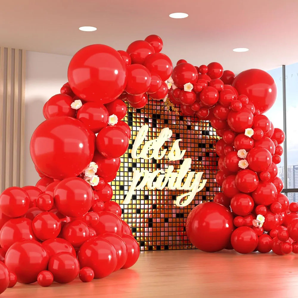 150個入り多サイズ黒バルーンセット