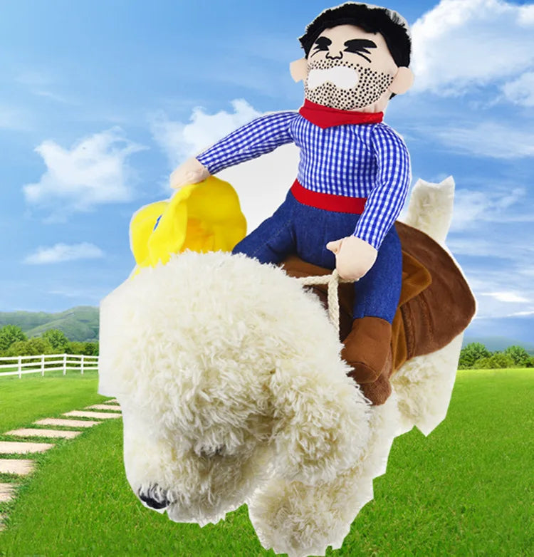 イベント・ハロウィングッズ|カウボーイ犬用コスチューム