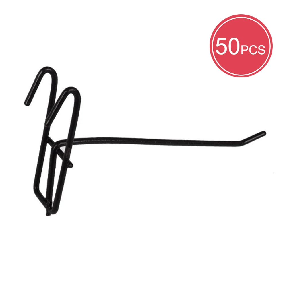 メッシュ棚用アイアンフック 10/20/30/50個セット