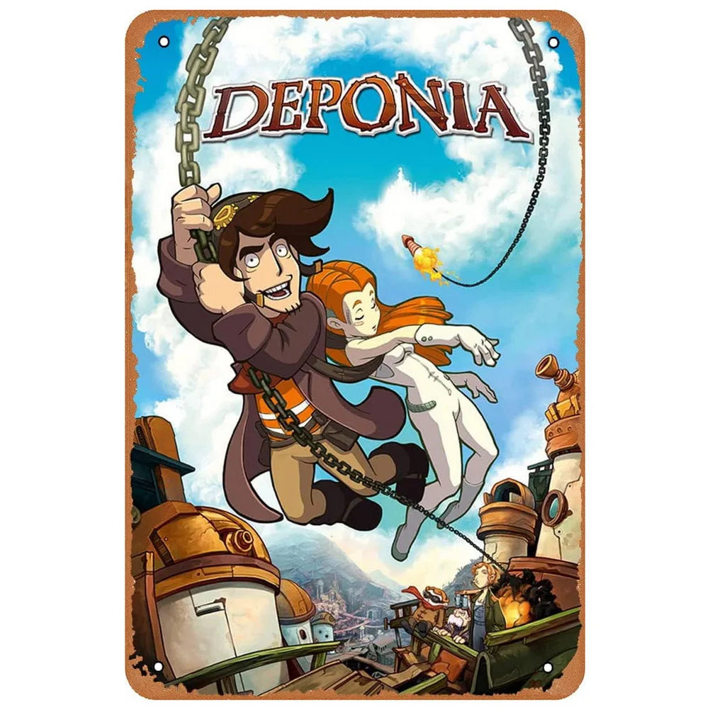 ヴィンテージ映画ブリキ看板 A