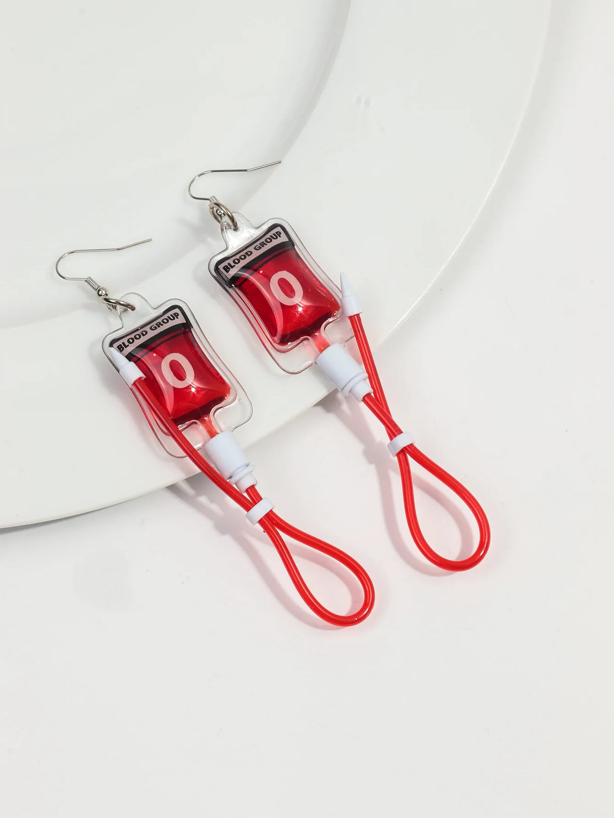イベント・ハロウィングッズ|仮装用アクセサリー 血液バッグ型ピアス