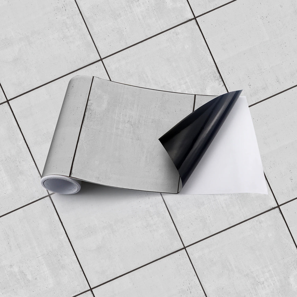 DIYフロアシート モダン柄タイル風 ステッカー 幅20cm x 300cm リフォーム