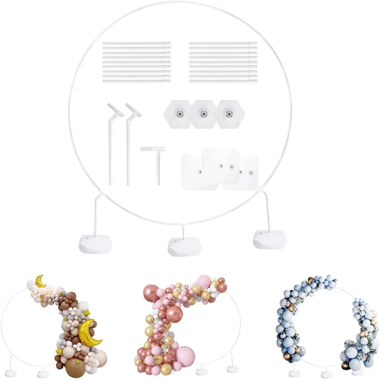 バルーン・パーティー装飾 デコレーション用丸型スタンド 直径1.5M/1.8M/2M