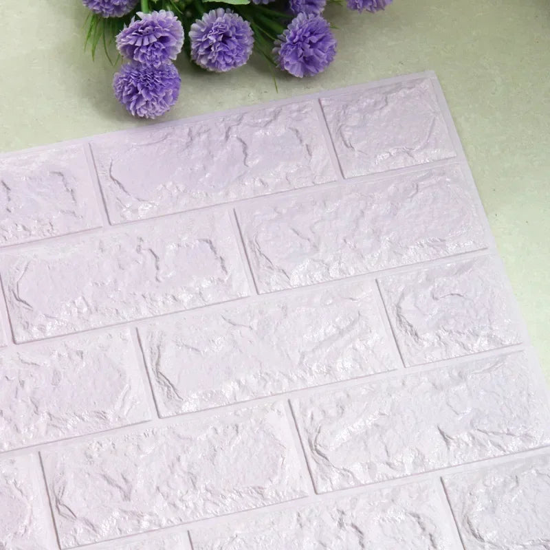 インテリア装飾・DIY 3Dレンガ風シート 60c幅 長さ0.6M/1.2M/3M 防水・防カビ