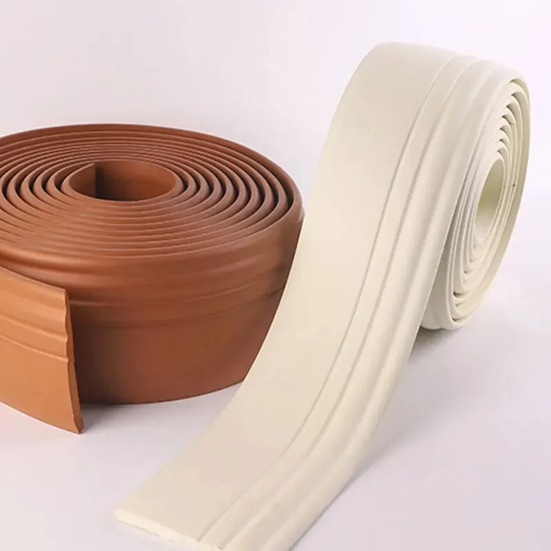 壁面衝撃吸収 幅木風粘着ボーダーシート 幅9.8㎝x200㎝ 厚さ11㎜