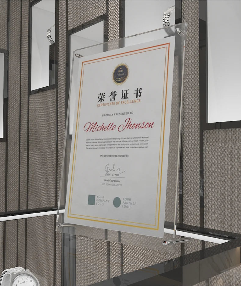 アクリル透明クリスタルフォトフレーム