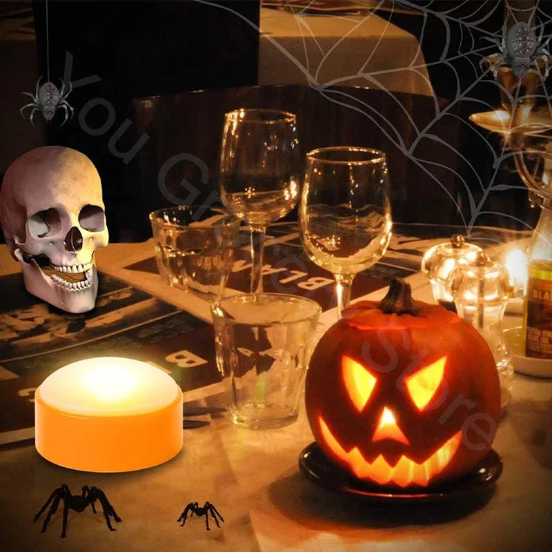 イベント・ハロウィングッズ|LEDパンプキンナイトライト2個セット