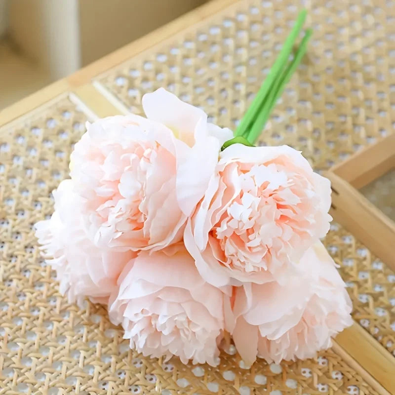 パーティー・インテリア装飾| 造花 シルクフラワー ピオニー5個入(32c)
